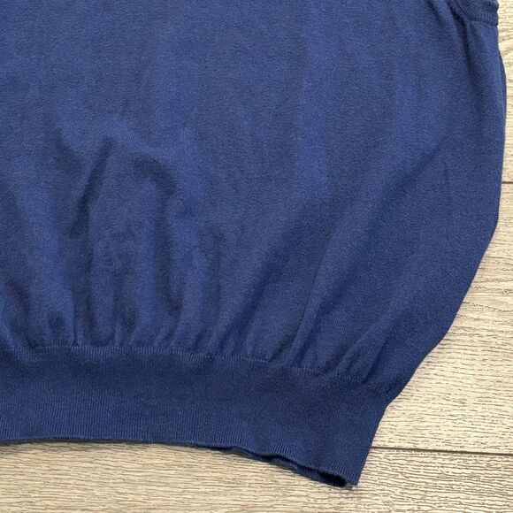 Peter Millar 1/4 Zip Sweater Vest Mens XL Blue Luxury Cashmere Blend Golf Preppy - Picture 3 of 6